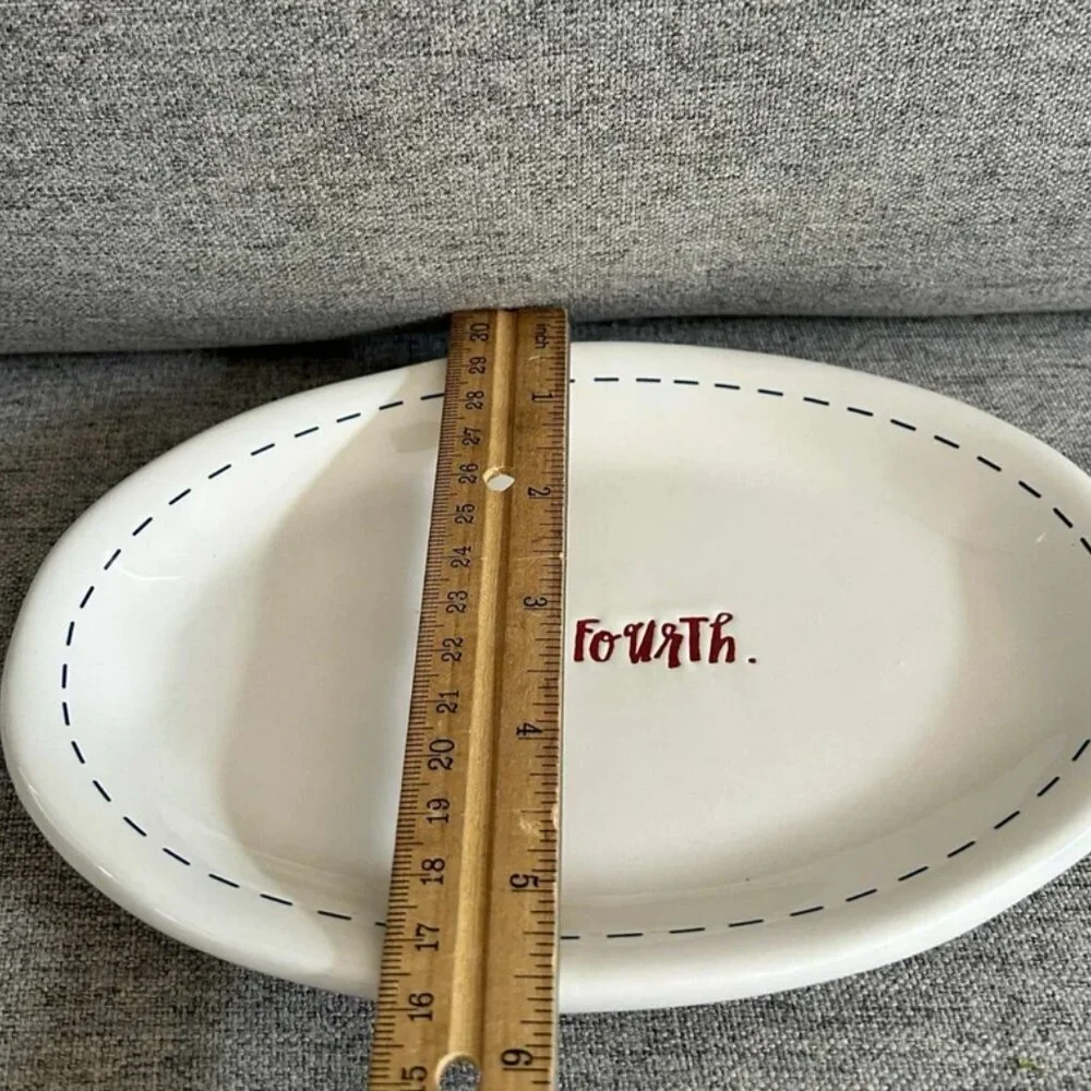 Rae Dunn Artisan Collection July 4th Oval Platter